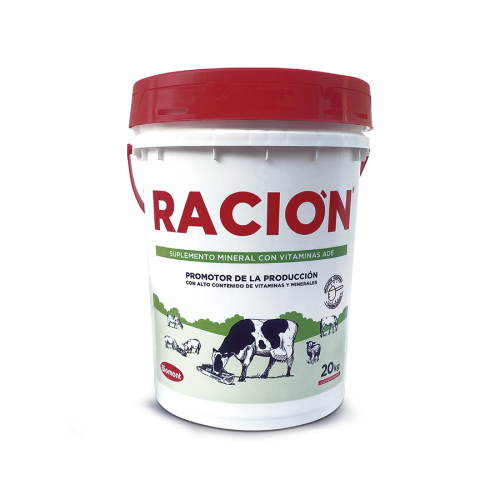 Racion (sal mineral) balde x 20 kg