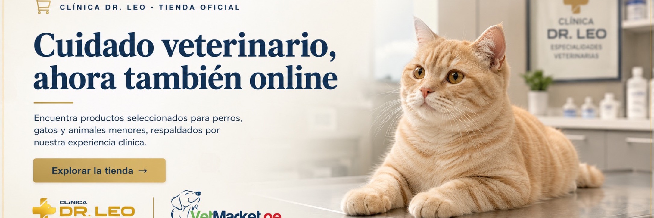 La tienda oficial de la Clínica Dr. Leo: 40 años cuidando mascotas, ahora online.